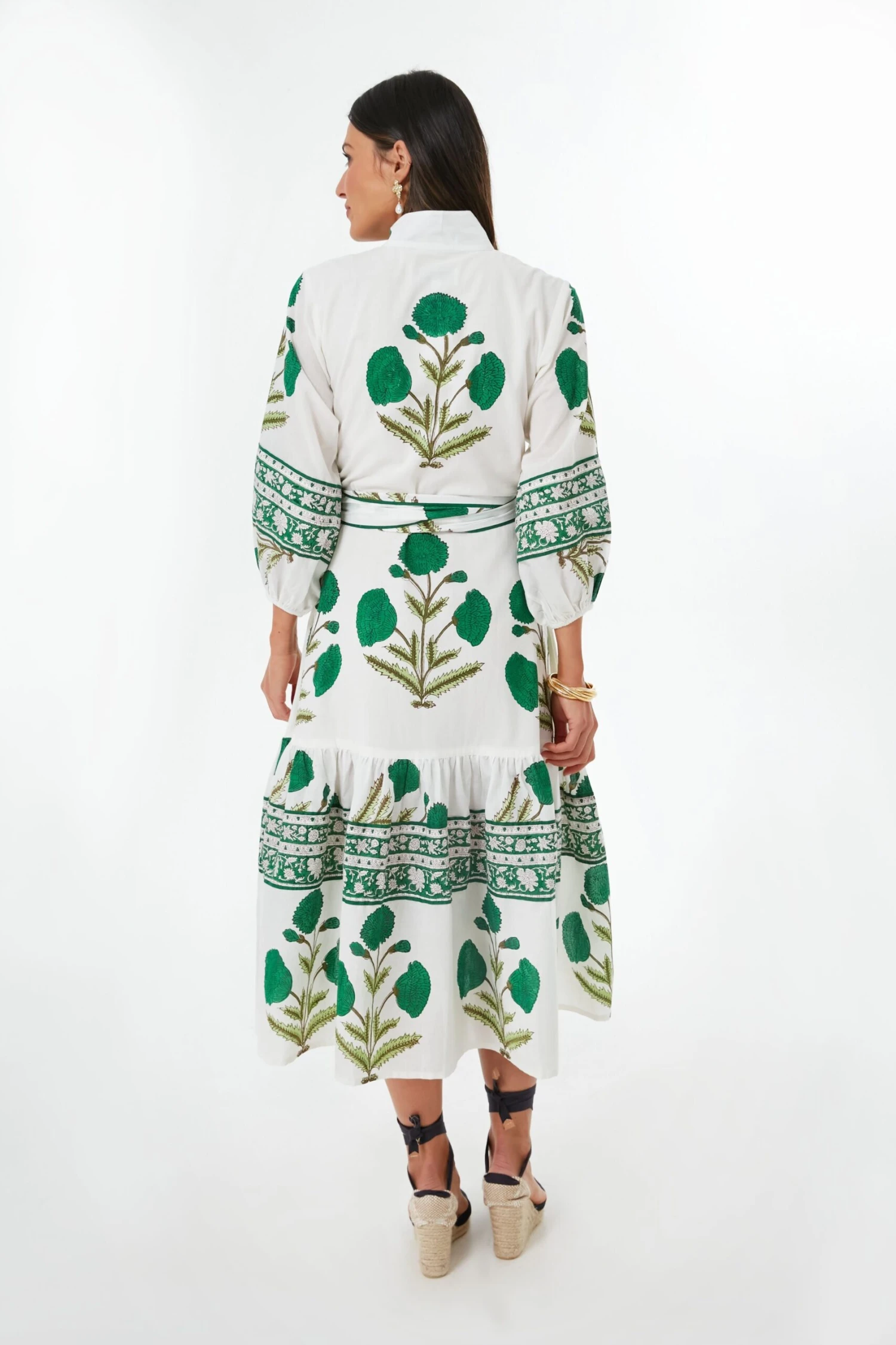 Exclusive Emerald Marigold Flounce Dress 6 Exclusive Emerald Marigold Flounce Dress - Image 4