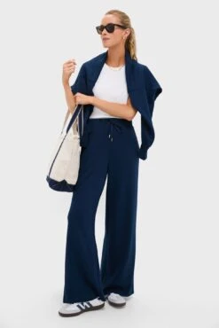 Navy Wide Leg Comfort Stretch Finn Sweatpants -Urban Motion KQ8CKhWj5jeNvlgaXy0KqQH1UyTsSuce 1