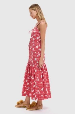 Red Shell Double Drawstring Dress -Urban Motion LVnCEoCAWxEaOHm2kw2zGlrffa23kn65 1