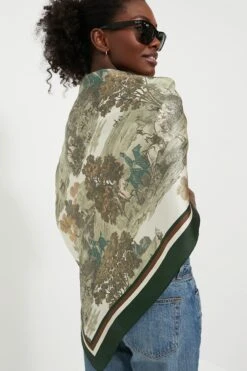 Foxhunt Toile Medium Silk Scarf -Urban Motion LuUoypmRvMfzEIw60EJgrgV5hmYovuBx 1