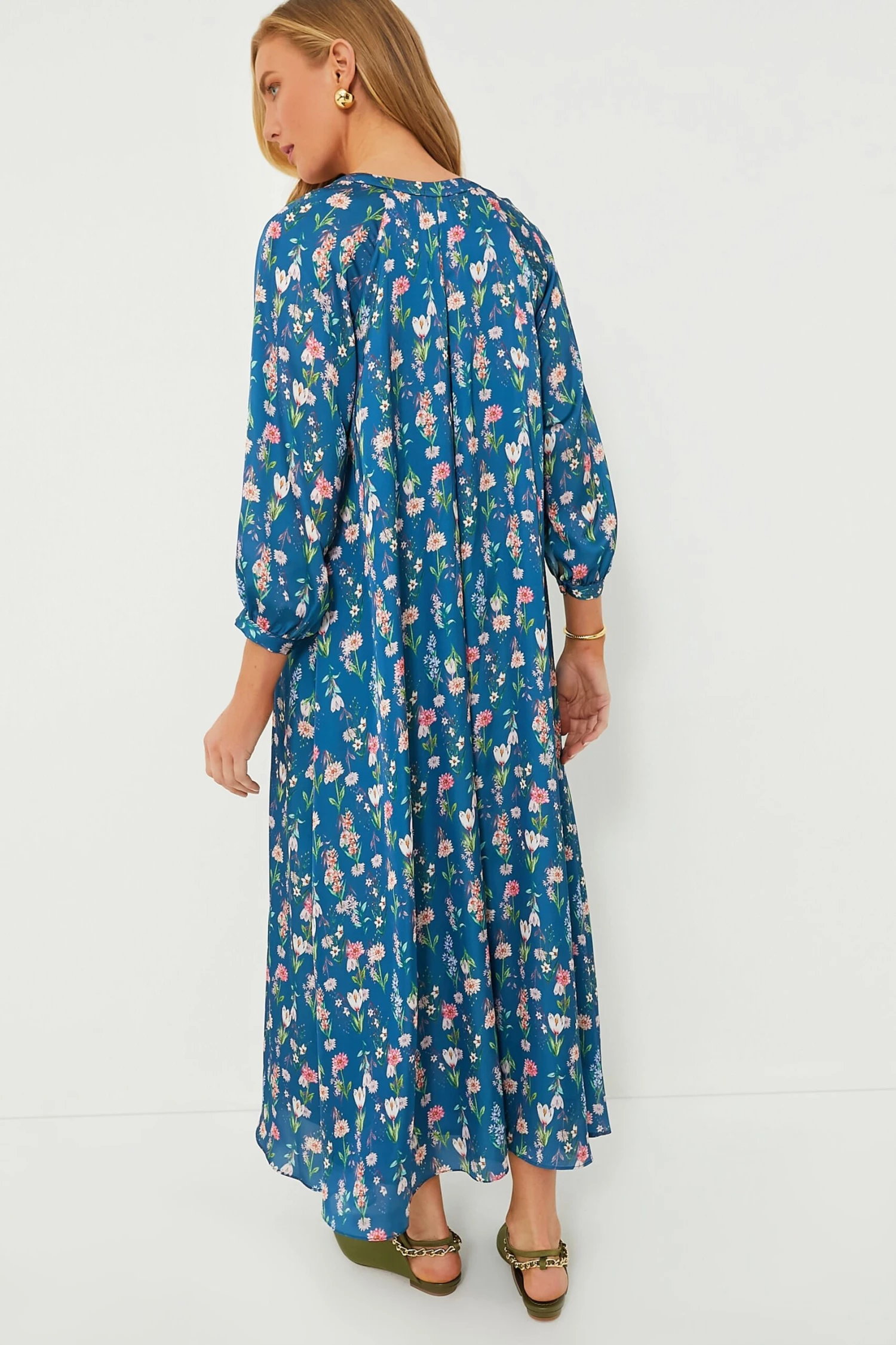 Navy Floral Zoe Maxi Dress 6 Navy Floral Zoe Maxi Dress - Image 4