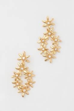 Gold Elena Lux Earrings