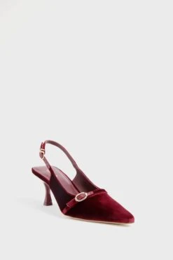 Wine Velvet Ines Heels