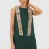 Garden Scrollwork Jacquard Bow Rosie Dress