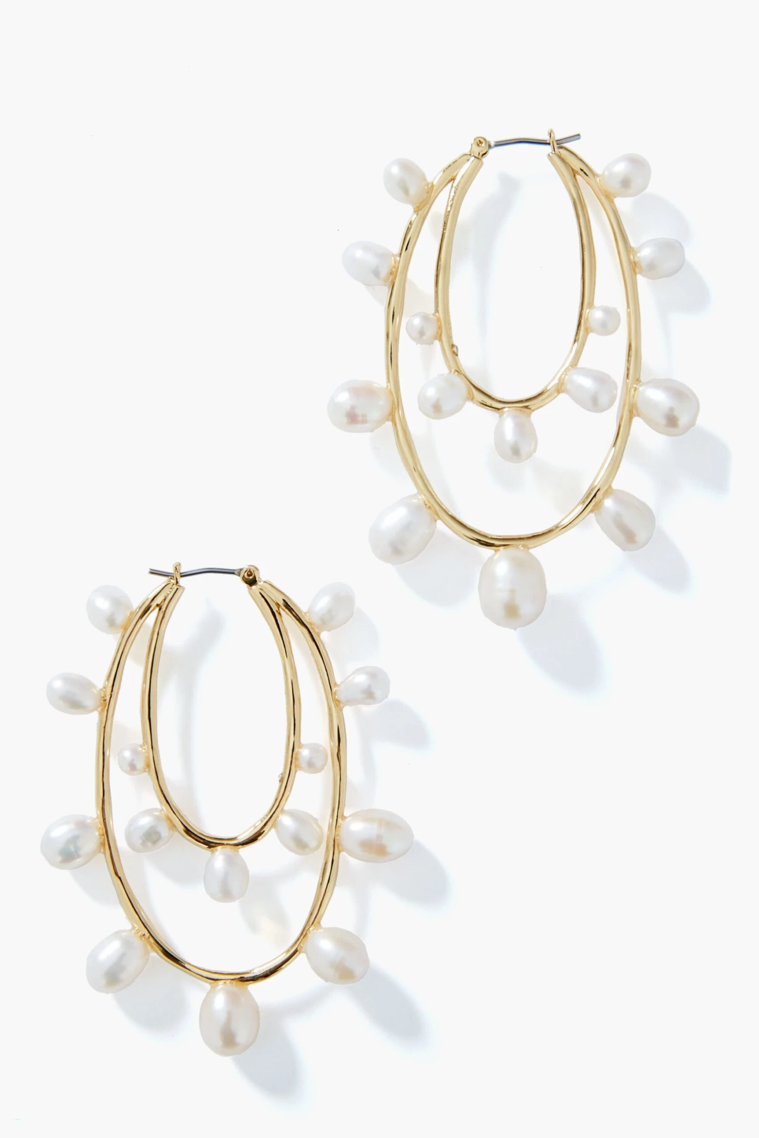 Gold Allegra Lux Hoops 3 Gold Allegra Lux Hoops
