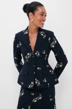 Erdem Midnight Blue Fitted Single Breasted Blazer 13 Erdem Midnight Blue Fitted Single Breasted Blazer -Urban Motion OKnqqHTZSmojgWuG2cAbMGVc5fYNbosn 1
