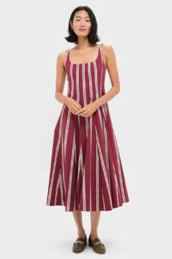 Staud Mane Stripe Wells Dress