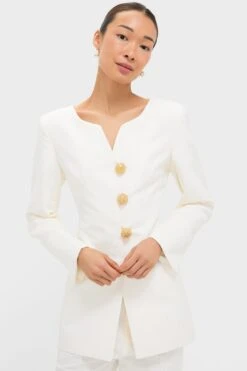 Ecru Claude Textured Jacket