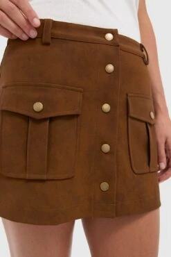 Brown Eloise Mini Skirt -Urban Motion QMQyslBhcxRB18DEqnYbdmes2Afztc6o 1