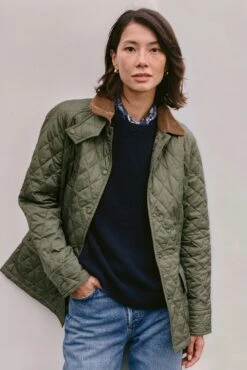 Dusty Khaki Barbour X Tuckernuck Lainey Quilt