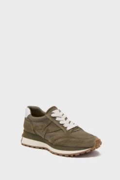 Veronica Beard Stone Army Valentina Nylon Sneakers