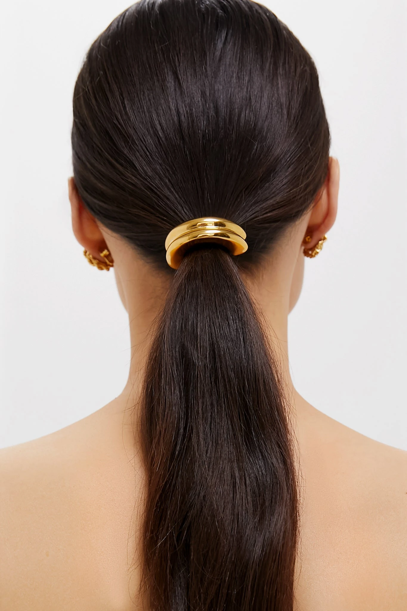 Small Gold Beatriz Pony Cuff 5 Small Gold Beatriz Pony Cuff - Image 3