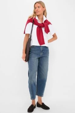 White Pique Holmes Boyfriend Polo