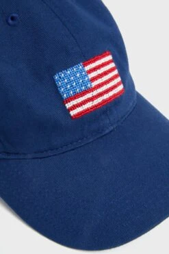 Navy American Flag Needlepoint Children's Hat -Urban Motion UjxQ3SfoiRqwqE1Kjiq8Xl2EWqv5ySIq 1