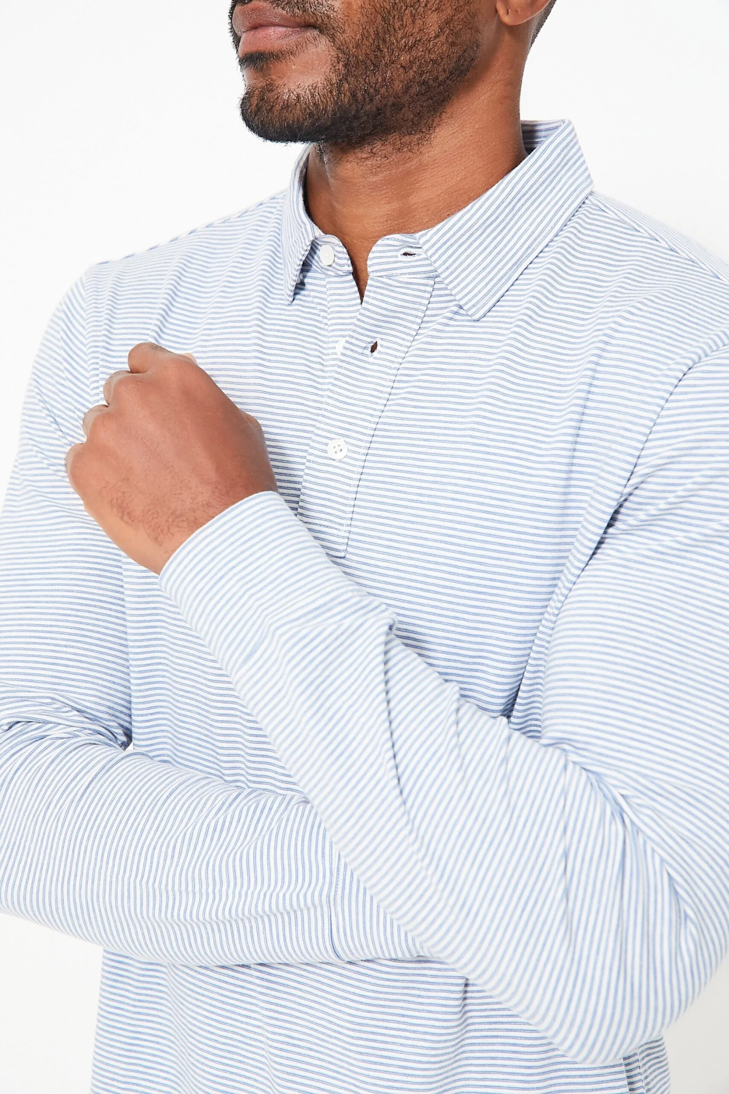 Madaket Stripe Long Sleeve Movement Polo 7 Madaket Stripe Long Sleeve Movement Polo - Image 5