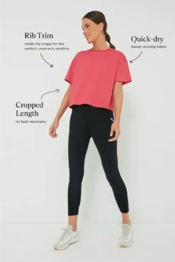 Hot Pink Cropped Ryan Boyfriend Tee -Urban Motion VLTTZQSaQfLjSViswOvVgrj0u64mEiIw 1