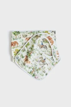 Horse Farm Bib And Burb Cloth Set