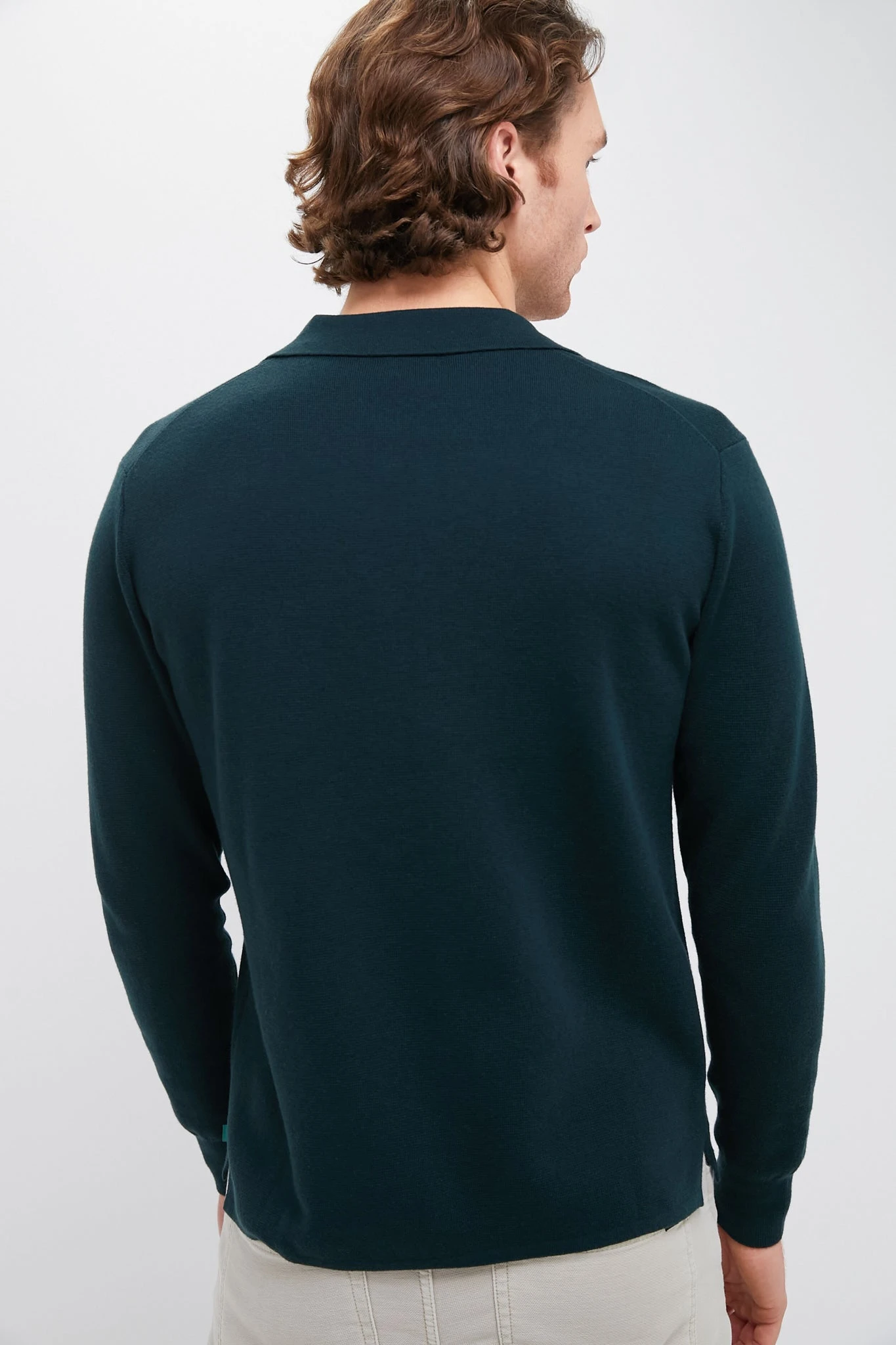 Forest Green Merino Cardigan 6 Forest Green Merino Cardigan - Image 4