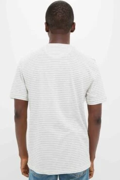 Cream Flint Stripe Short Sleeve Sunwashed Henley -Urban Motion WPTZDN5L8dRcjjOOXqSZfvRNrCOHxNPh 1