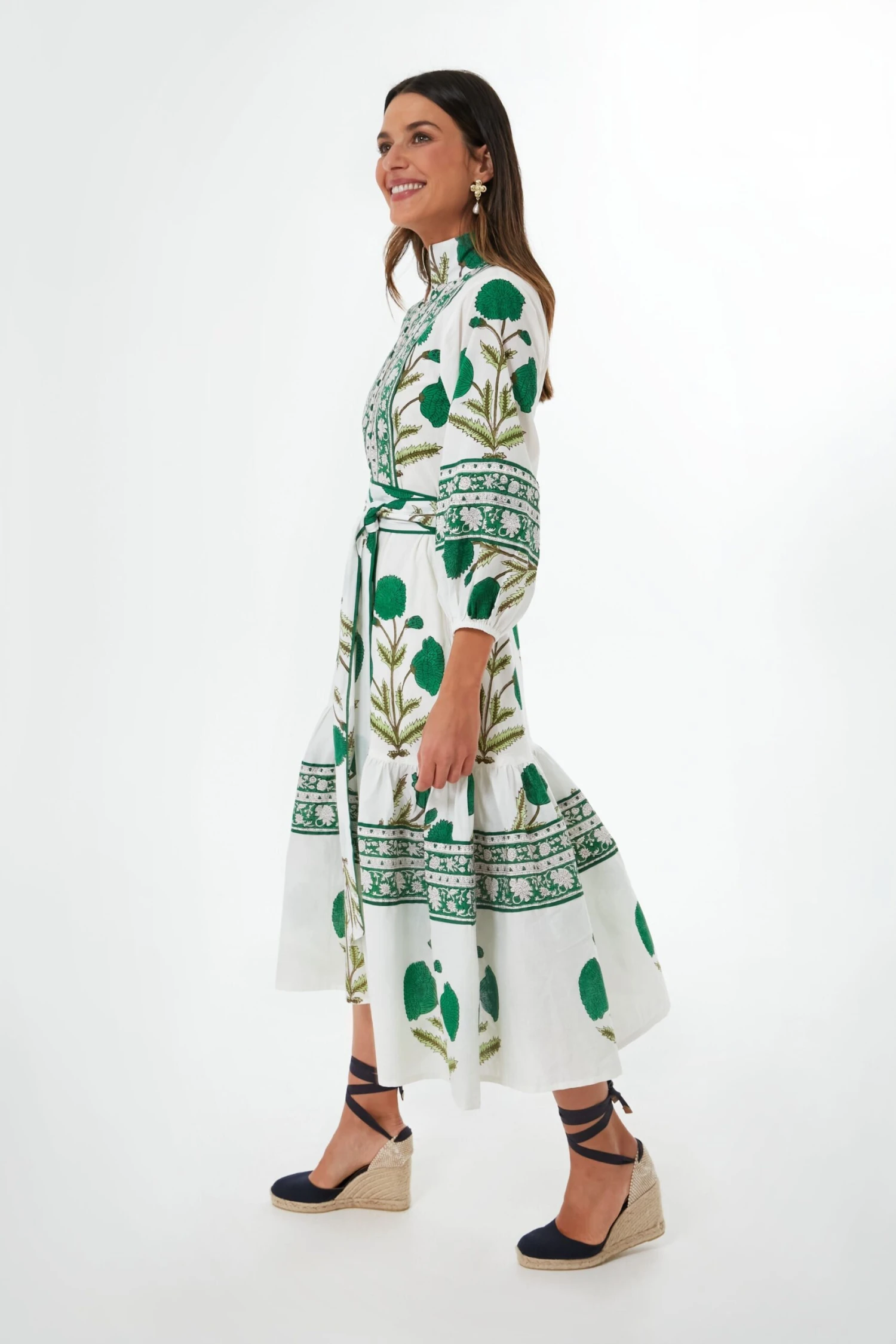 Exclusive Emerald Marigold Flounce Dress 5 Exclusive Emerald Marigold Flounce Dress - Image 3