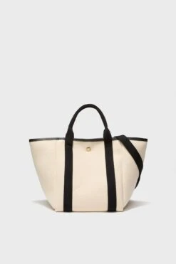 White And Black Traversee S Square Tote