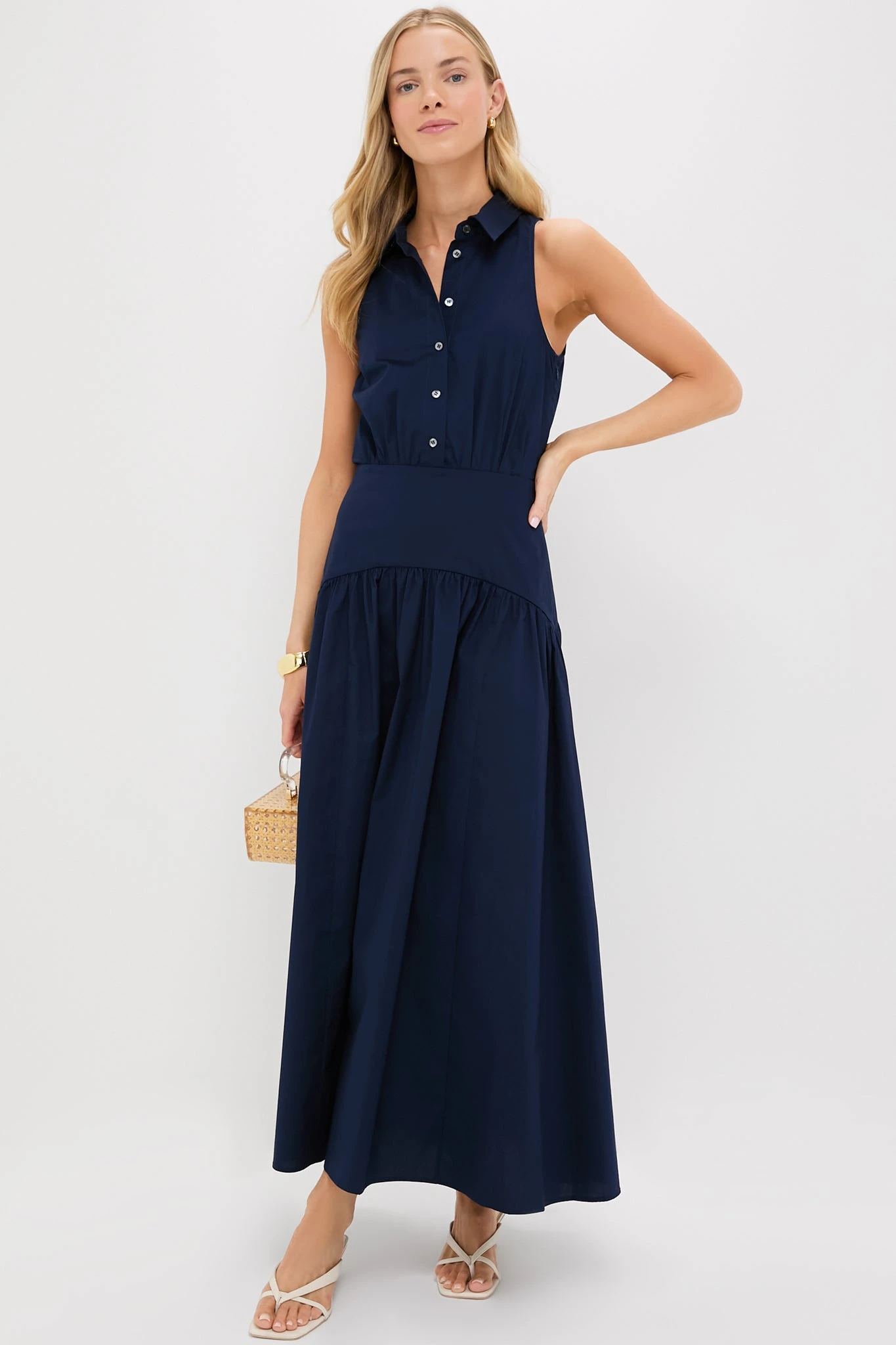 Staud Navy Romy Dress 4 Staud Navy Romy Dress - Image 2
