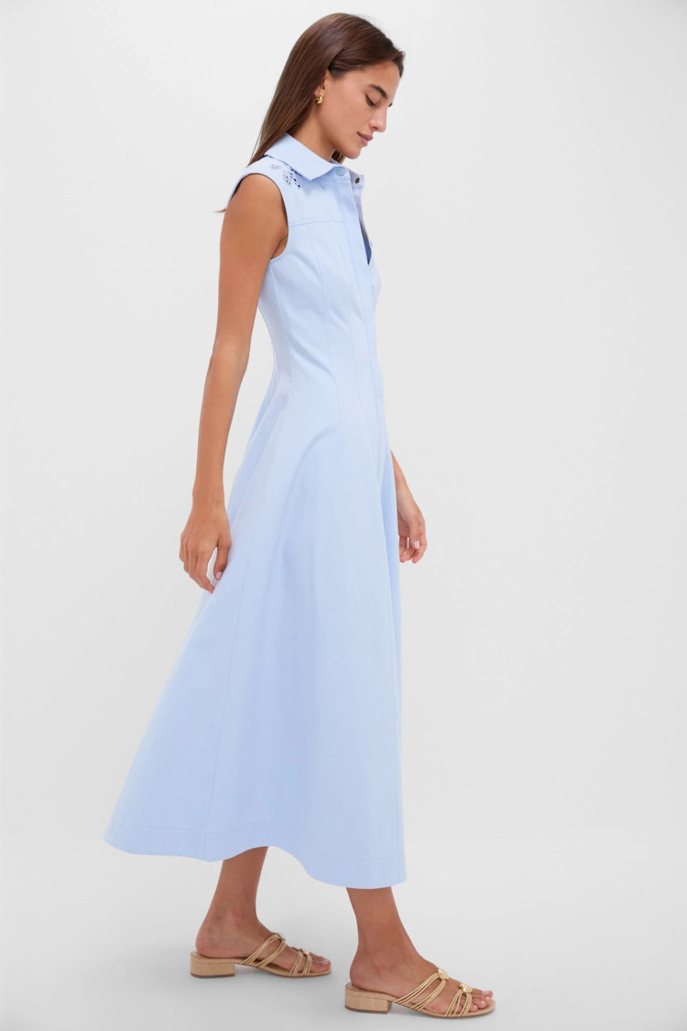 Mist Blue Franca Midi Dress 5 Mist Blue Franca Midi Dress - Image 3