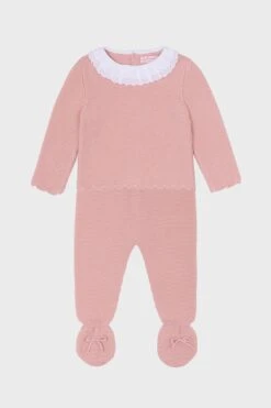 Pink Amaya Merino Baby Knitted Set