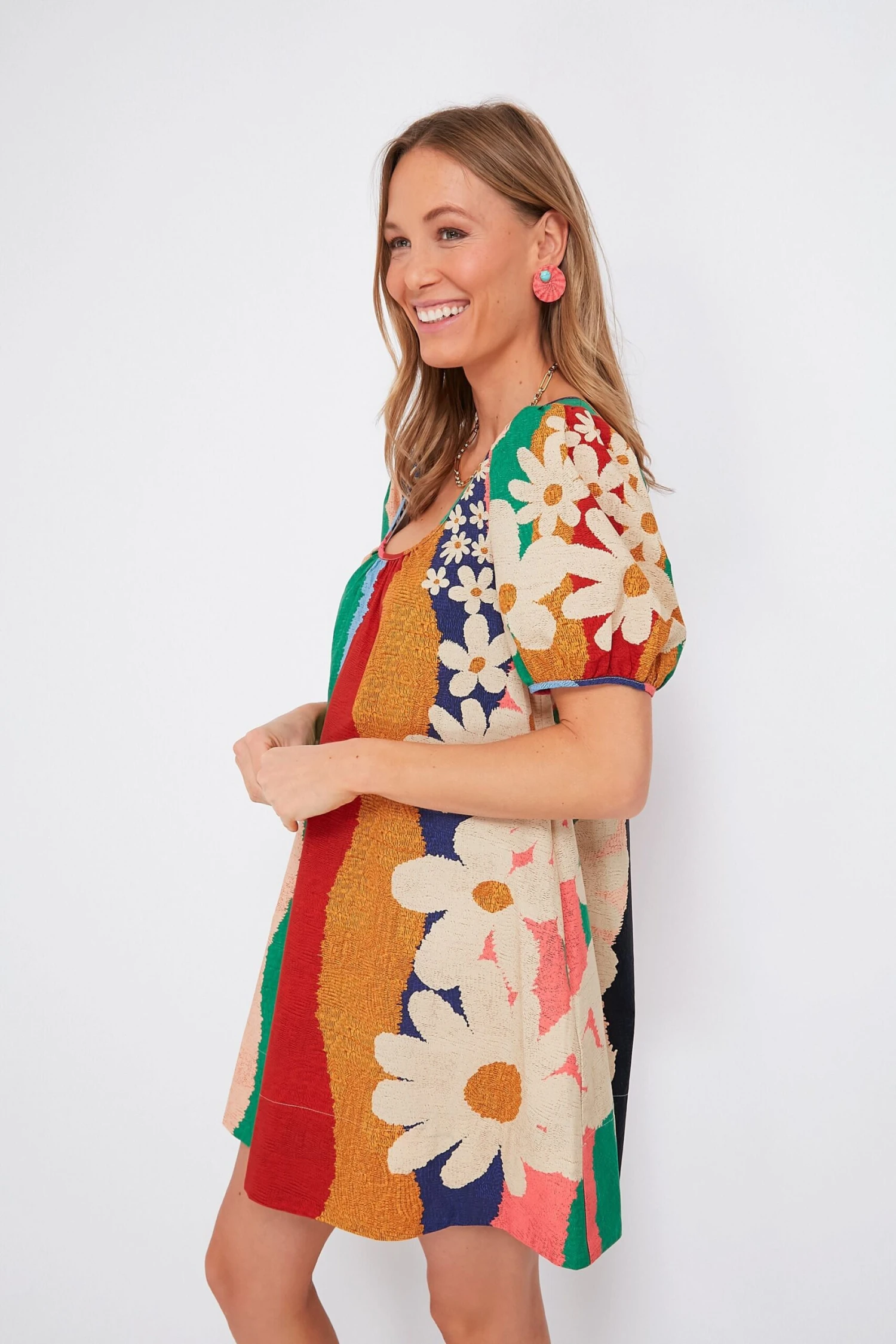 Farm Rio Super Fun Daisy Mini Dress 5 Farm Rio Super Fun Daisy Mini Dress - Image 3