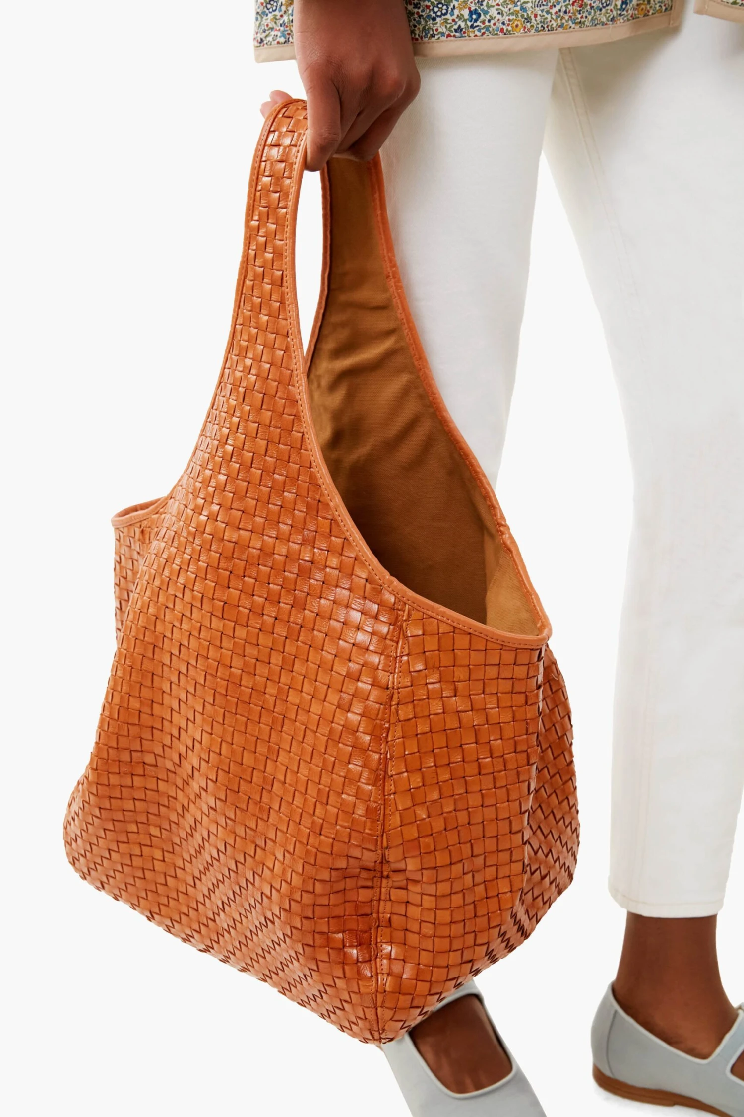 Natural Woven Checker Bando Bag 6 Natural Woven Checker Bando Bag - Image 4