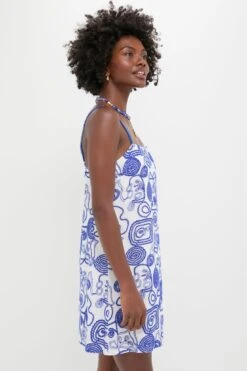 White & Royal Blue Applique Santorini Mini Dress -Urban Motion Zuq1SwZse1SmCppklh7F9EyTaNUa6Ci1 1