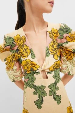 Farm Rio Delicate Flower Arabesques Short Sleeve Midi Dress 13 Farm Rio Delicate Flower Arabesques Short Sleeve Midi Dress -Urban Motion aIR9FQegZqZhpVHbDY3A0p1PZ51E5PCS 1