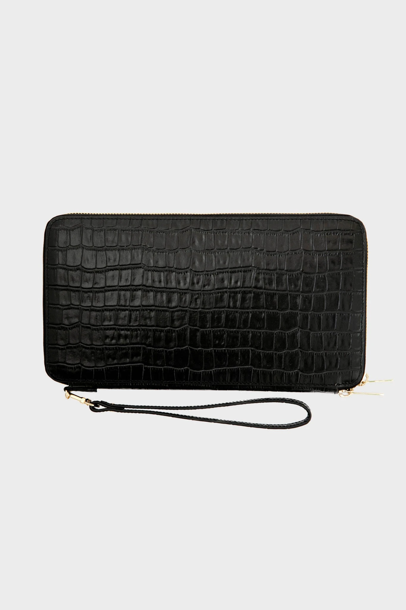 Black Croc Travel Wallet 3 Black Croc Travel Wallet