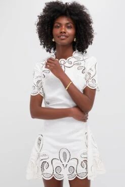 Ivory Morrigan Short Sleeve Mini Dress