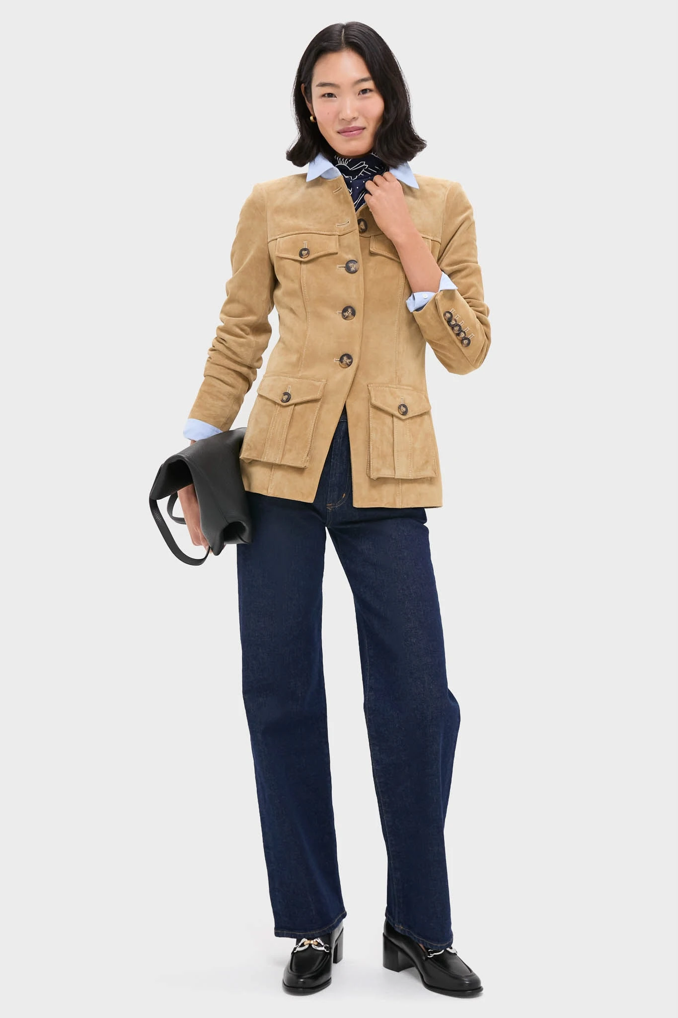 Tory Burch Perfect Black Jessa Heeled Loafer 5 Tory Burch Perfect Black Jessa Heeled Loafer - Image 3