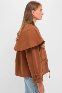 Camel Carolyn Workwear Cape Jacket -Urban Motion cOUZbWpFABv55tW4HFKBR6o89Hd2CUzH 1
