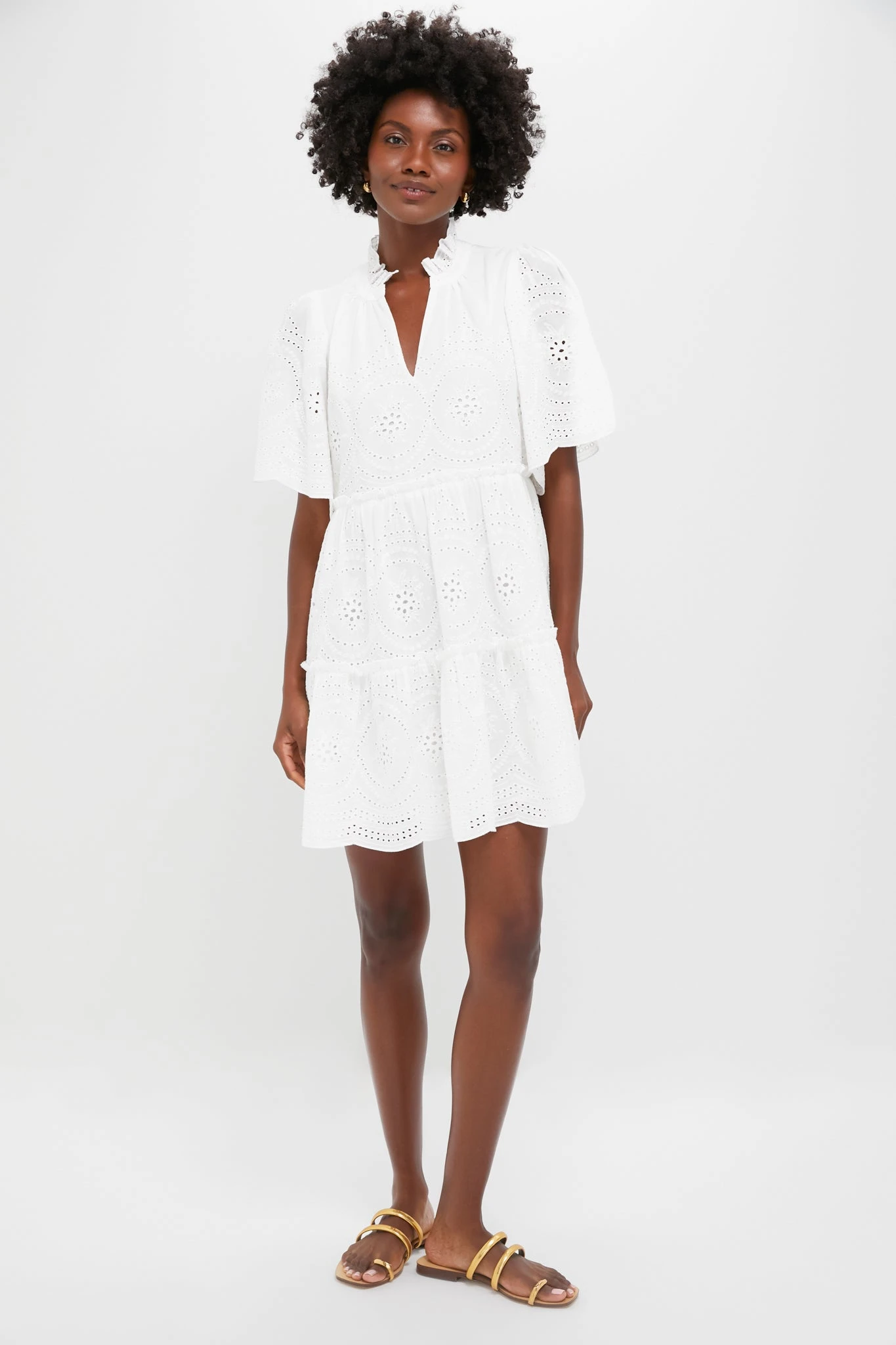 White Eyelet Crawford Dress 8 White Eyelet Crawford Dress - Image 6