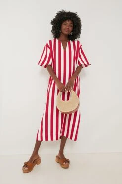Red Stripe Canaan Dress -Urban Motion cbS0MjCaITlfZsnmmVEPlpQ31M0ugBXs 1