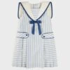 Regency Striped Mariner Collar Pleated Sleeveless Dress In Blue 1 Regency Striped Mariner Collar Pleated Sleeveless Dress In Blue -Urban Motion ci7xoB0z144T8IVzQ4f0YW67VRmyPR6u 1