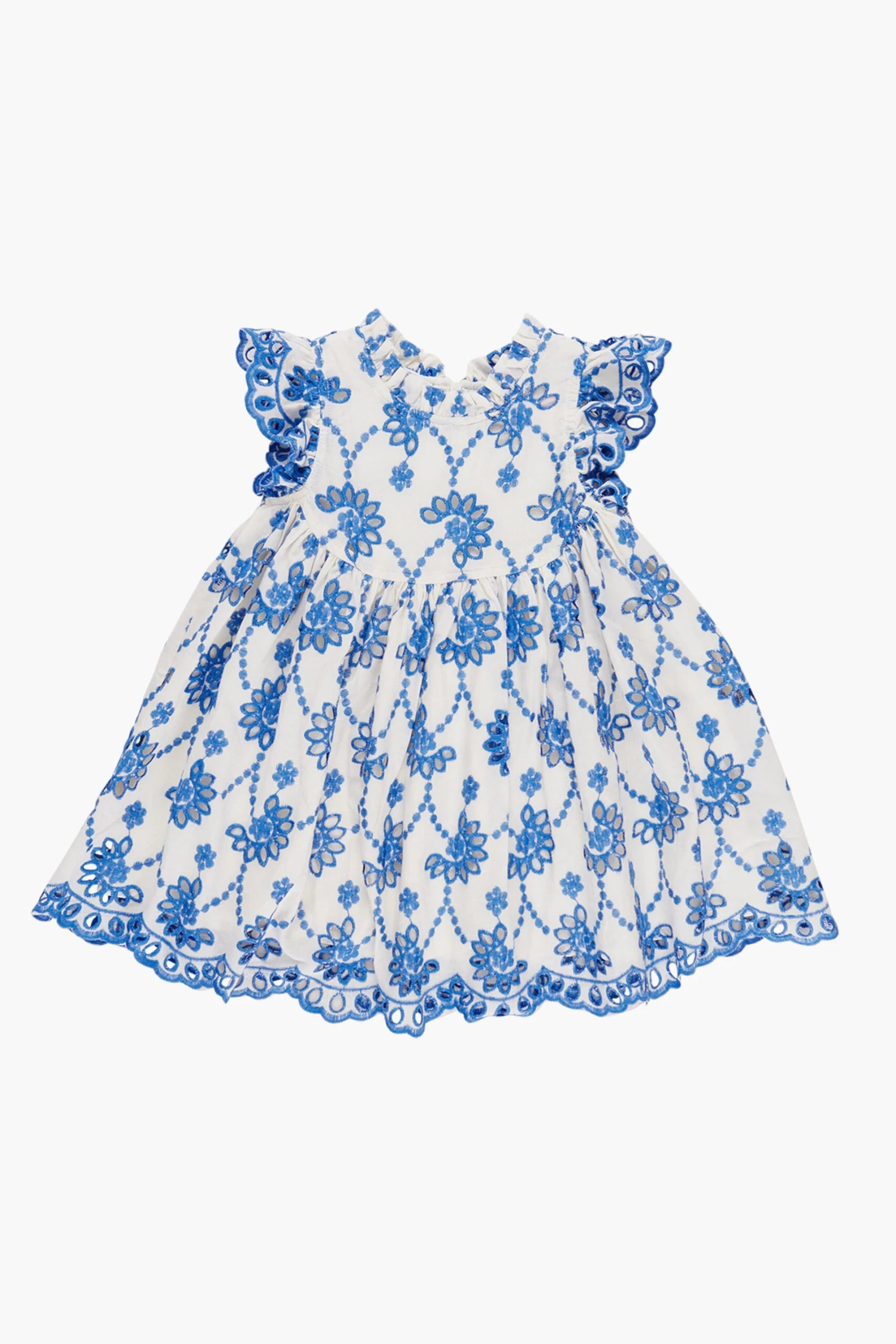 Blue Eyelet Cynthia Dress 5 Blue Eyelet Cynthia Dress - Image 3