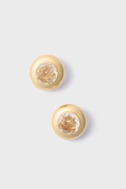 Clear Quartz Crystal Briller Earrings