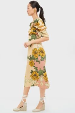 Farm Rio Delicate Flower Arabesques Short Sleeve Midi Dress 10 Farm Rio Delicate Flower Arabesques Short Sleeve Midi Dress -Urban Motion dsl03A8v8t1vDMAQZgIizPWAy2o8bItN 1