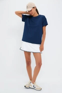 Navy Short Sleeve Performance Jersey Ryan Boyfriend Tee -Urban Motion ea9bHradx2eVNZQGLyOZJH57kiF3ZFGZ 1