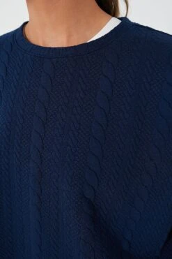 Navy Cable Ally Swing Sweatshirt 17 Navy Cable Ally Swing Sweatshirt -Urban Motion esALFHbKqj1nToeIZ1RazG6ymZxPdoN2 1