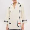 Cream Marine Tunic Dress