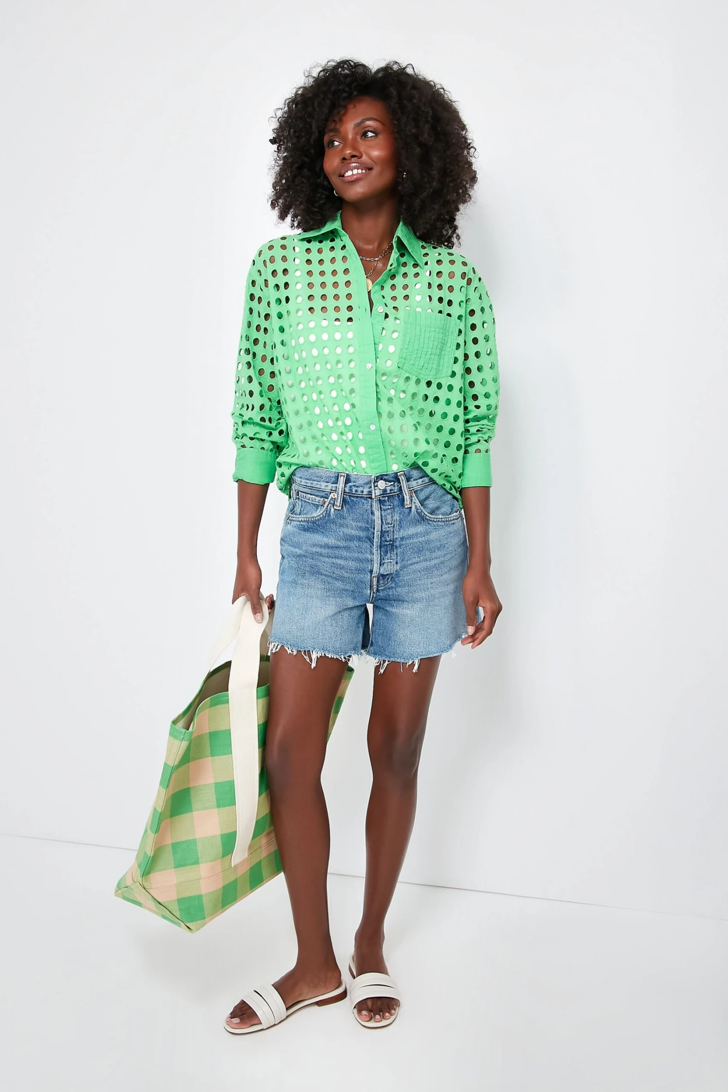 Loeffler Randall Green And Butterscotch Bodie Oversized Tote 8 Loeffler Randall Green And Butterscotch Bodie Oversized Tote - Image 6