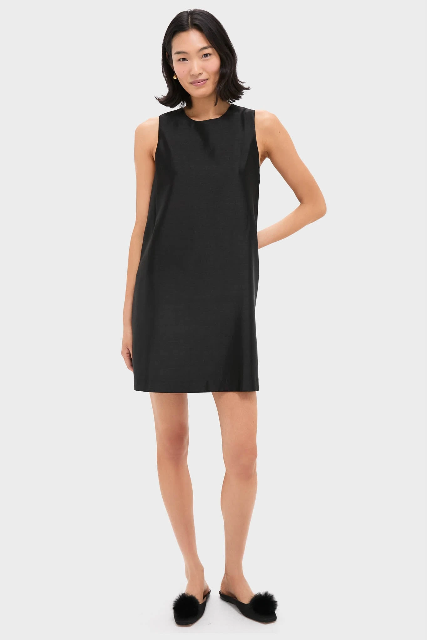 Black Dupioni Marlowe Dress 8 Black Dupioni Marlowe Dress - Image 6