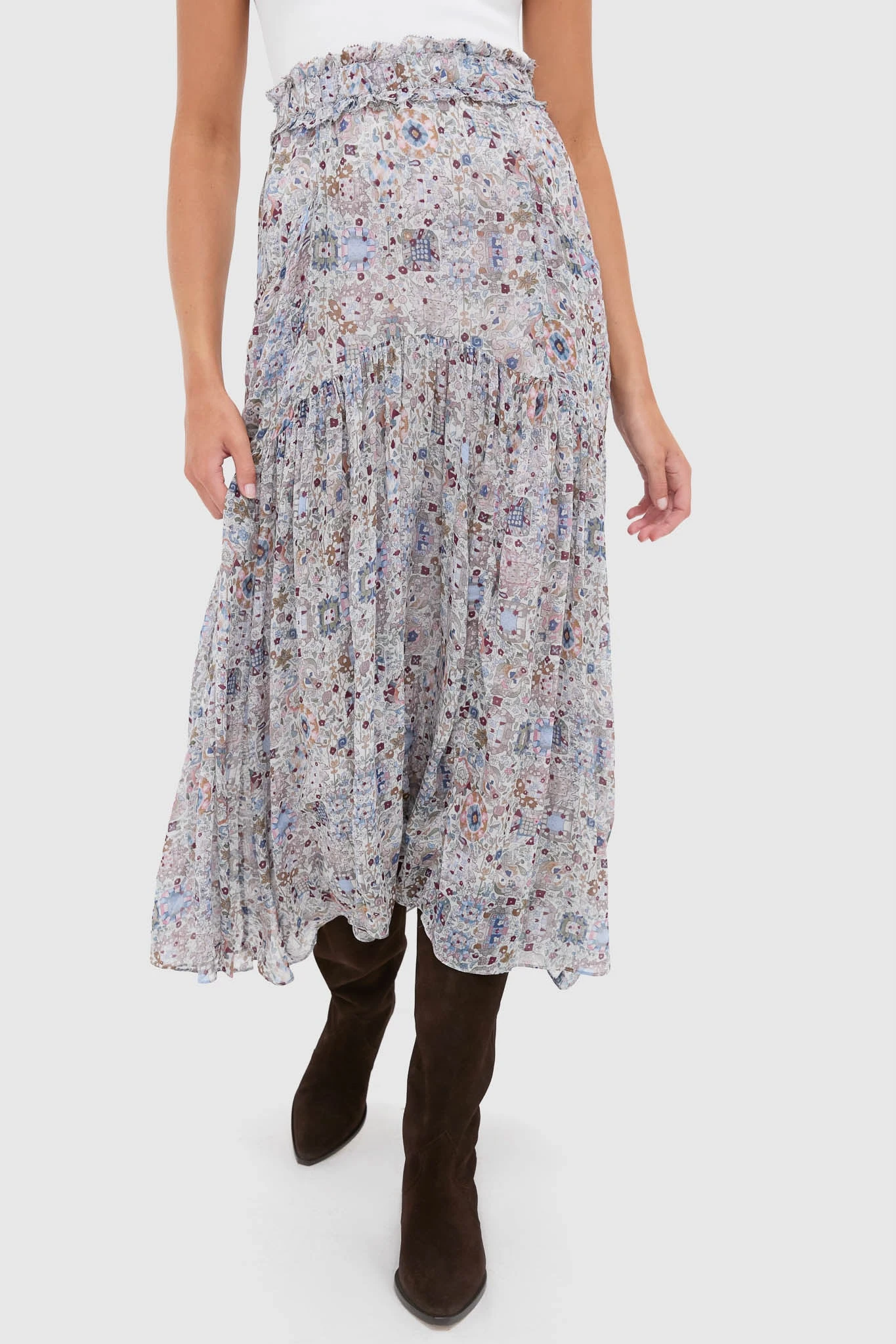 Isabel Marant Etoile Ecru Besma Skirt 3 Isabel Marant Etoile Ecru Besma Skirt