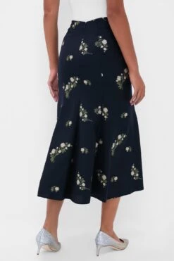 Erdem Midnight Blue Pencil Midi Skirt -Urban Motion hTaXD3lX34YOeRDcS3lwygdIGQSWeBke 1