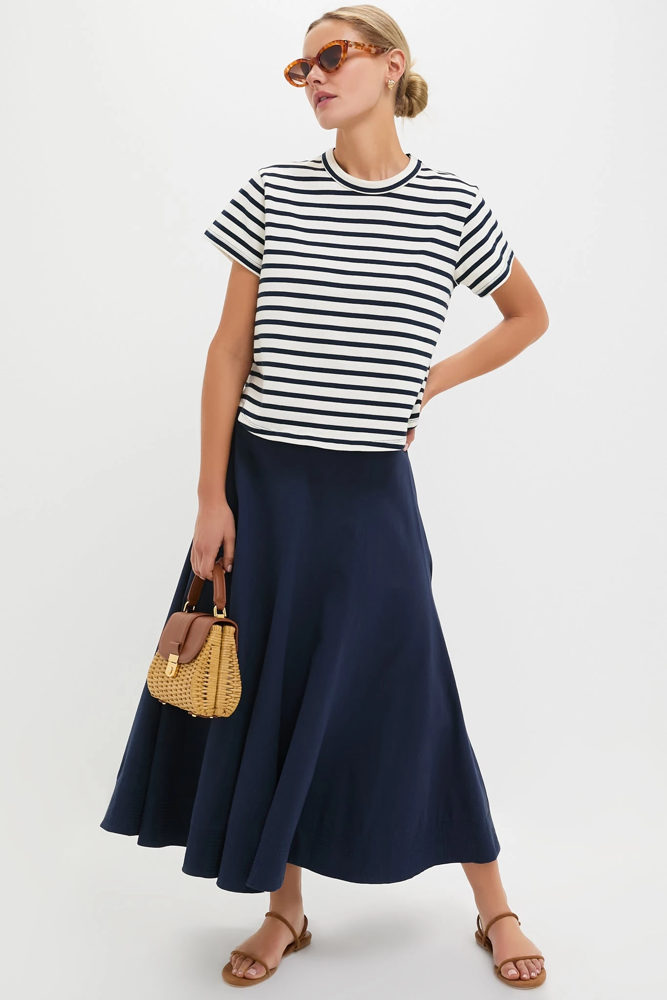 Navy Brynn Skirt 8 Navy Brynn Skirt - Image 6